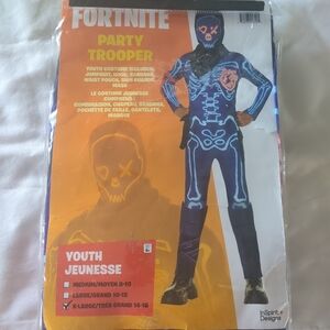 Spirit Fortnite Party Trooper Youth Costume - Blue and Black